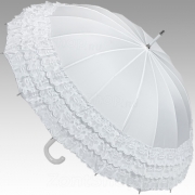 Зонт трость женский Amico 2015 16132 Свадебный с рюши (для невесты)