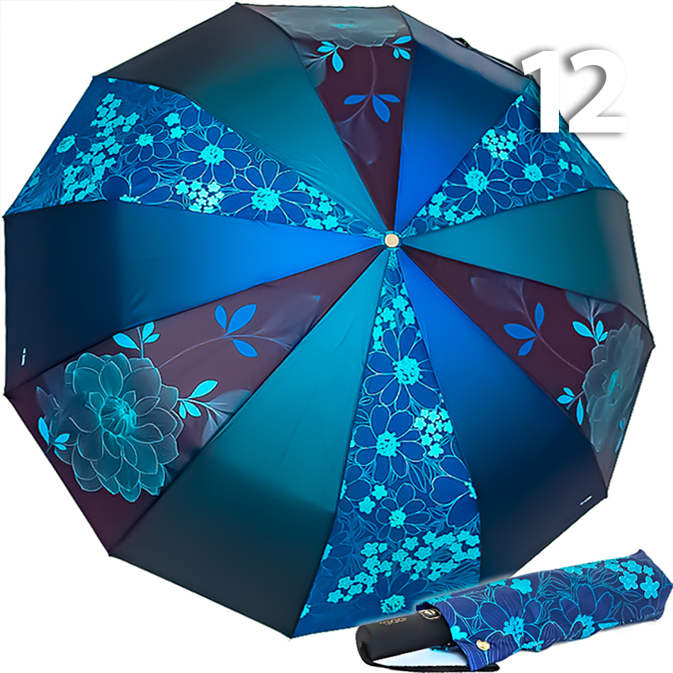 Зонт Три Слона L-3121 (C/25) 18755 Цветы, Синий