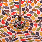 Зонт женский Fulton L749 1964 Orla Kiely Листья разноцветные (Дизайнерский)