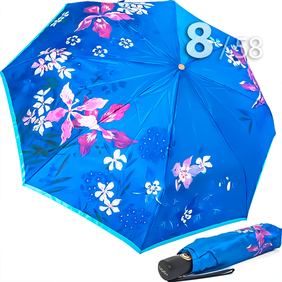 Зонт Три Слона L-3825 (R) 18532 Голубые ирисы (сатин)