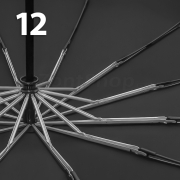 Зонт AMEYOKE OK69-12BW (01) Черный