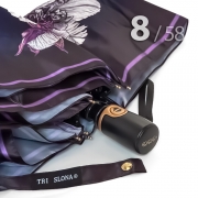 Зонт Три Слона L-3825 (P) 18273 Цветочное королевство фиолетовый (сатин)