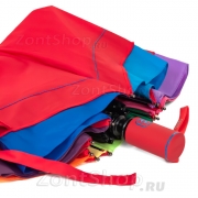 Зонт женский Diniya 2735 (16289) Красный, кант-мультиколор