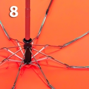 Зонт Три Слона L-4806 (J) 18817 Цветы Оранжевый, компактный