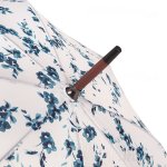 Зонт трость женский Fulton L056 2768 Porcelaine Blue Белый Синие цветы