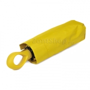 Мини зонт от дождя и солнца AMEYOKE M50-5S (02) Желтый (UPF50+)