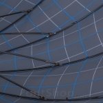 Зонт трость мужской S.ANCLA 65A8234 15616 Клетка (синяя серая полоса)