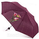 Зонт женский Airton 3511 8972 Бордовый Тюльпаны