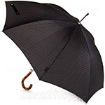 Надежный с усиленным, стальным каркасом зонт трость мужской DOPPLER 74967 (9777) Полоса Черный