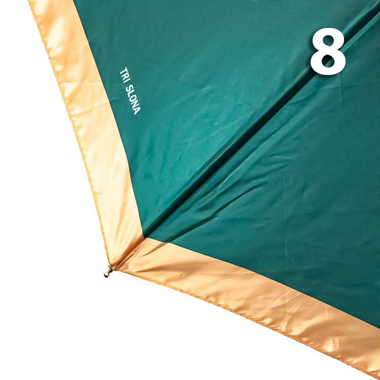 Зонт Три Слона L-3854 (A) 18761 Цветы, Зеленый (сатин)