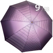 Зонт Три Слона L-3992 (A) 18181 Горох Полоска сиреневый