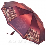 Зонт женский Diniya 2732 (17654) Вечерний город (сатин)