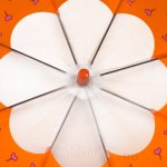 Зонт детский со свистком Torm 14805-1 13148 Аниме оранжевый полу-прозрачный