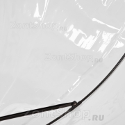 Зонт детский со свистком прозрачный Vento 3500 17051 Коричневый кант