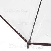 Зонт детский со свистком прозрачный Vento 3500 17051 Коричневый кант