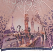 Зонт женский Diniya 132 (17188) Париж, набережная (сатин)