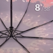 Зонт Три Слона L-3899 (B) 18431 Цепочки красный, женский