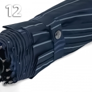 Зонт Три Слона M7121 (18878) Темно-синий /Полоса серо-синяя
