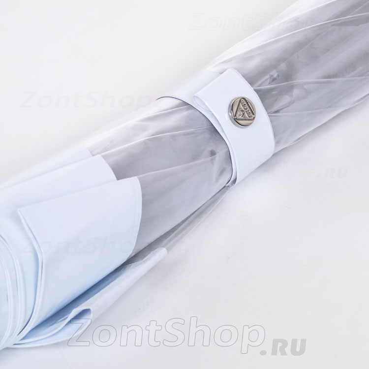 Зонт трость женский прозрачный Fulton L041 002 Белый кант
