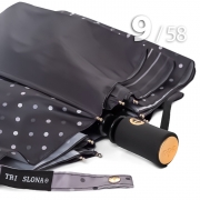 Зонт Три Слона L-3992 (A) 18180 Горох Полоска серый