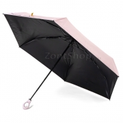 Мини зонт от дождя и солнца AMEYOKE M50-5S (04) Розовый (UPF50+)