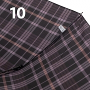 Зонт Три Слона M-6155 (17881) Клетка Черный, семейный с увеличенным куполом