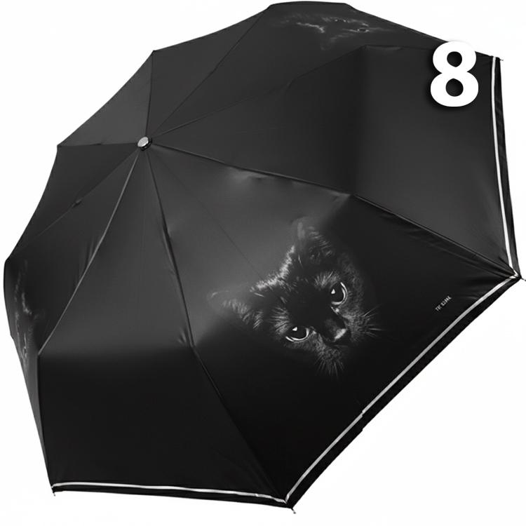 Зонт Три Слона L-3870 (A) 18820 Кошка серая кайма