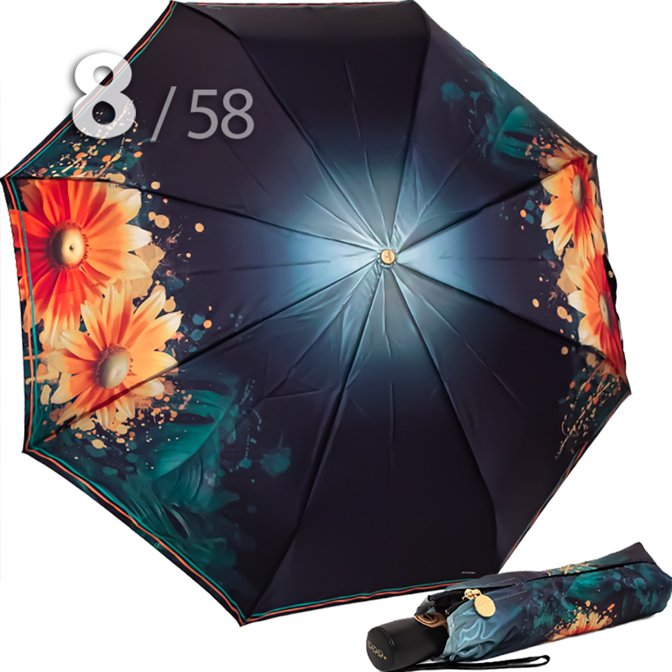 Зонт Три Слона L-3825 (M) 18025 Рудбекия Ирландская весна (сатин)