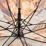 Зонт трость женский Zest 21664 7788 Великолепие венецианских пейзажей (сатин)