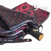 Зонт Три Слона L-3995 (A) 18089 Круги, горох розовый (сатин)