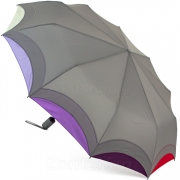 Зонт женский Diniya 2735 (16290) Серый, кант-мультиколор