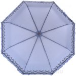 Зонт женский Три Слона L3818 15566 Рюши Орнамент Голубой