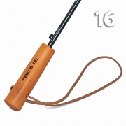 Зонт трость Три Cлона L-2165 18613 Розовый, 16 спиц, ручка дерево
