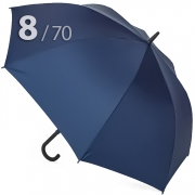 Зонт трость Ame Yoke L70-8S (02) Синий (усиленный, при ветре не выворачивается)