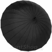 Зонт трость Amico 6601 Черный 24 спицы, крюк