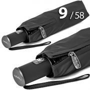 Зонт Три Слона M-8909 Черный, мужской (гладкая ручка)