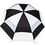Зонт гольфер Fulton S669 2986 Stormshield Черно-белый Ветроустойчивый