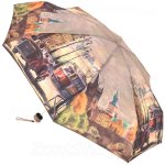 Зонт женский MAGIC RAIN 52224 15066 Путешествие по Праге ((коричневая ручка)