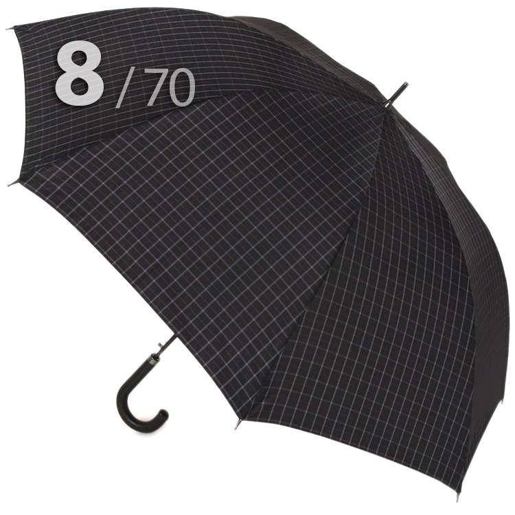 Зонт трость Три Слона M2182 (L) 11458 Клетка (гладкая ручка)