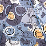 Зонт трость женский Prize 165 (10087) Завитушки разноцветный