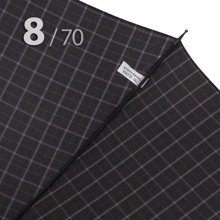 Зонт трость Три Слона M2182 (L) 11458 Клетка (гладкая ручка)