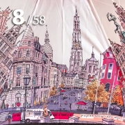 Зонт Три Слона L-3830 (M) 18029 Антверпен Бельгия (сатин)