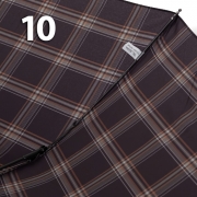 Зонт Три Слона M-6155 (17885) Клетка Черный, семейный с увеличенным куполом