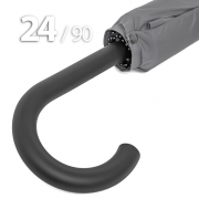 Зонт трость Ame Yoke L90-24 (03) Серый (супер большой купол, чехол на лямке, 24-спицы)