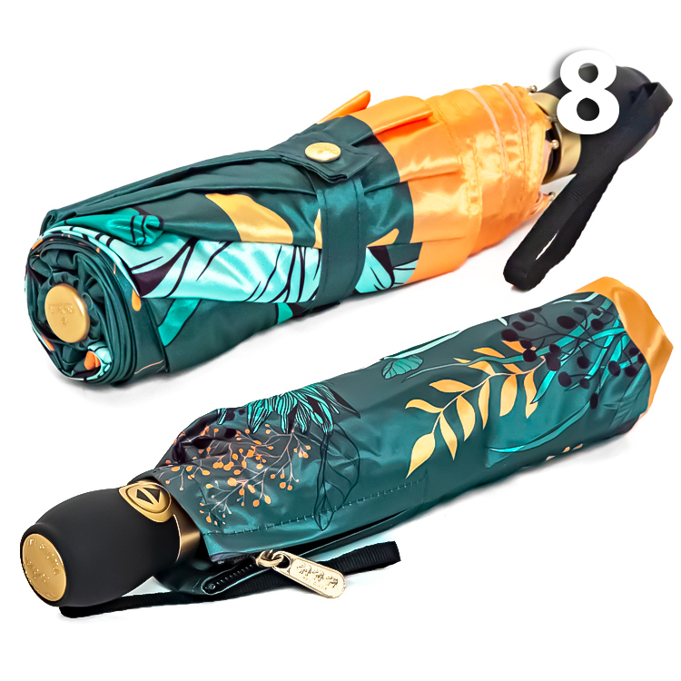 Зонт Три Слона L-3854 (A) 18761 Цветы, Зеленый (сатин)