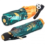 Зонт Три Слона L-3854 (A) 18761 Цветы, Зеленый (сатин)