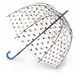 Зонт трость женский прозрачный Fulton L042 3867 Английский сад