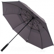 Зонт трость AMEYOKE L75 STORM (03) Серый (наконечник пластик)