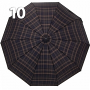Зонт Три Слона M-6155 (17884) Клетка Синий, семейный с увеличенным куполом