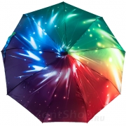 Зонт женский Amico 1311 16100 Радуга (бордо ручка) сатин